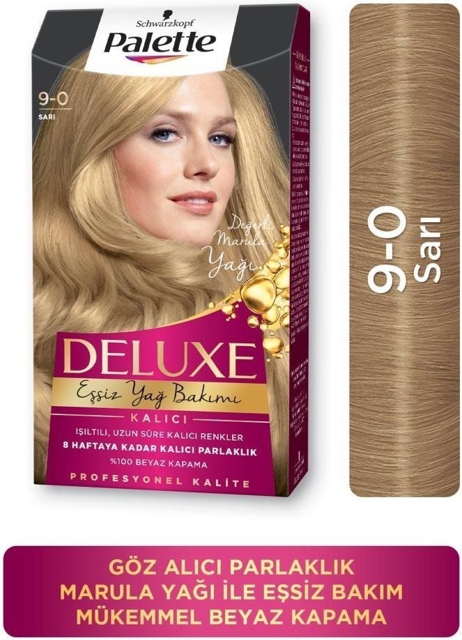 Palette Deluxe 9-0 Sarı Saç Boyası