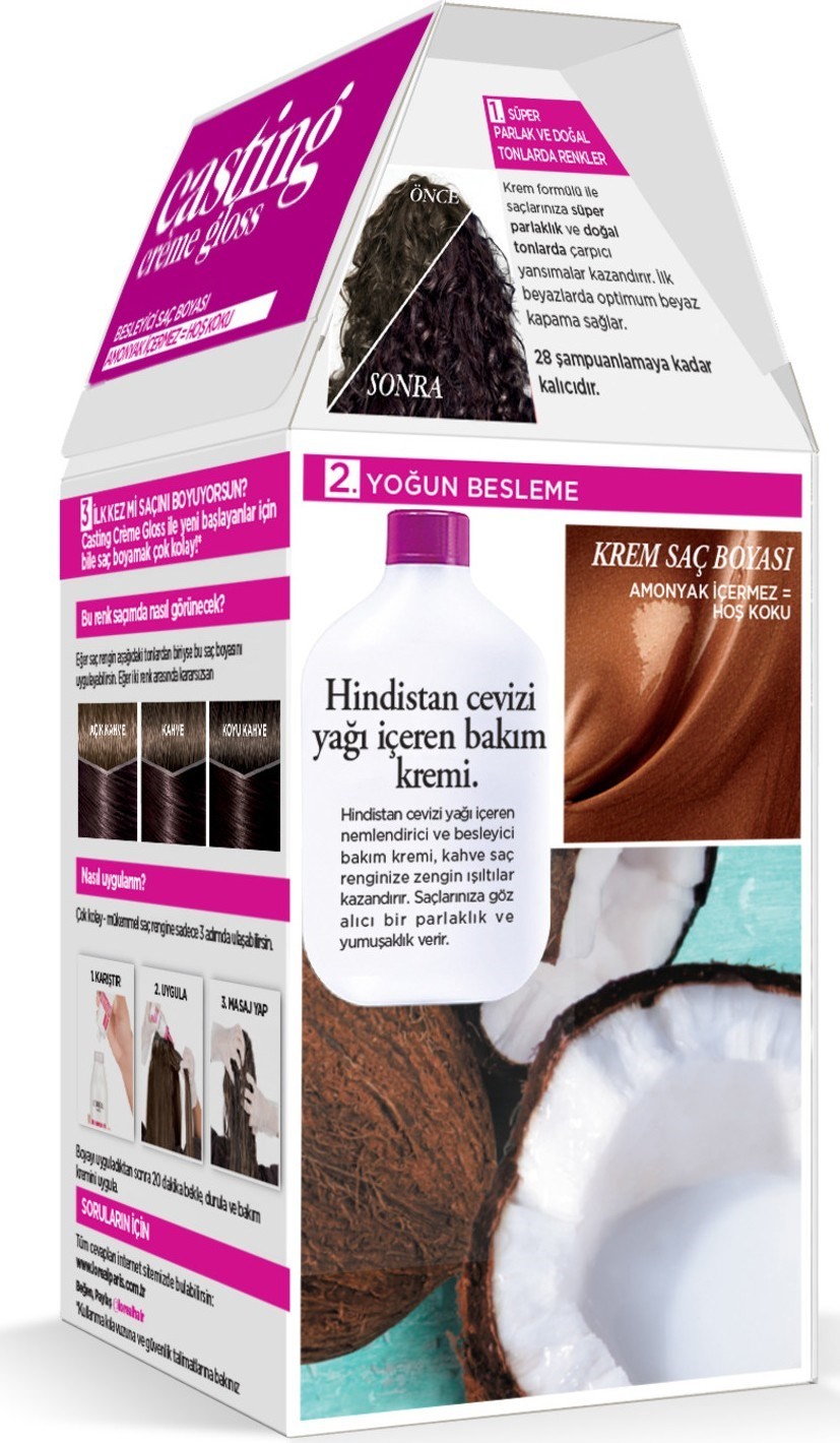 L'Oréal Paris Casting Crème Gloss Saç Boyası - 4102 Cool Kestane