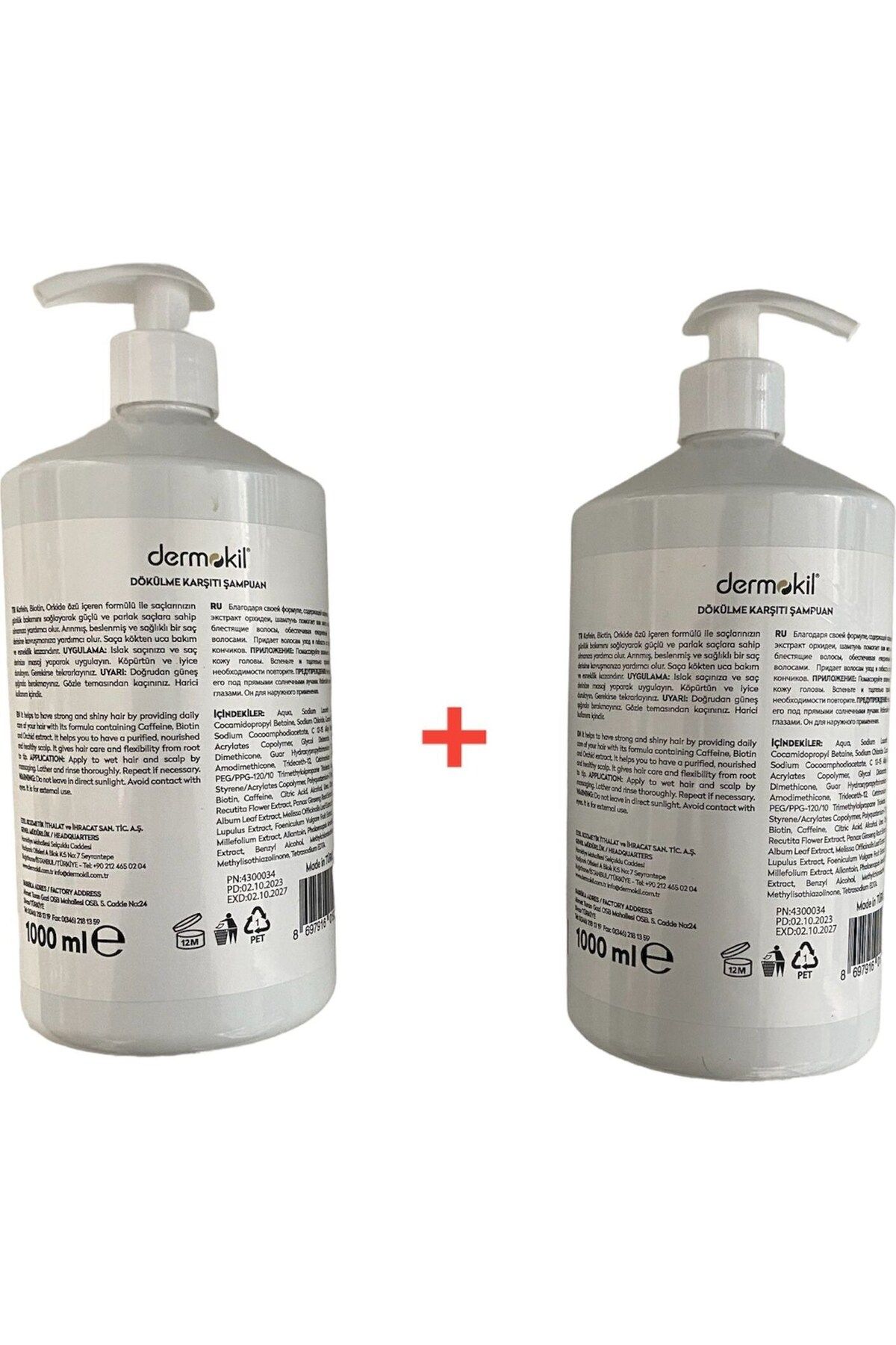 Dermokil Biotincaffein Şampuan Seti