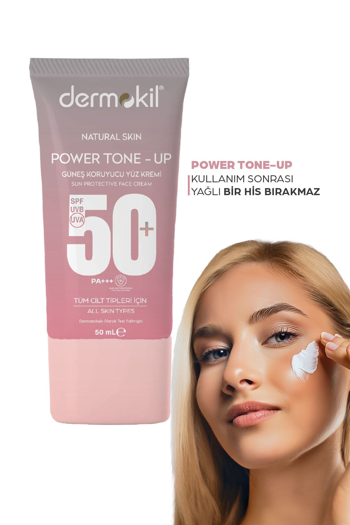 Power Tone-Up Güneş Koruyucu Yüz Kremi 50+Spf