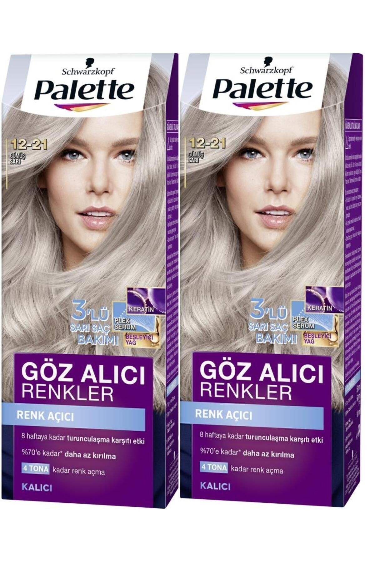 Palette Göz Alıcı Renkler 12-21 Gümüş Sarı X 2 Adet