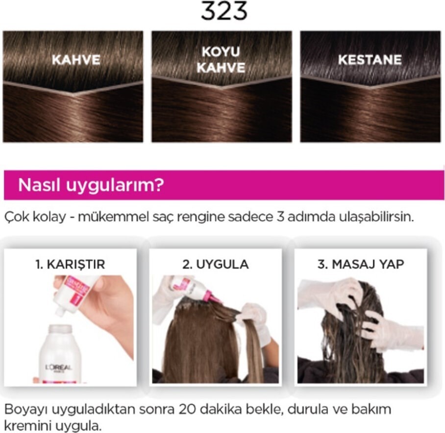L'Oréal Paris Casting Crème Gloss Saç Boyası 323 Bitter Çikolata