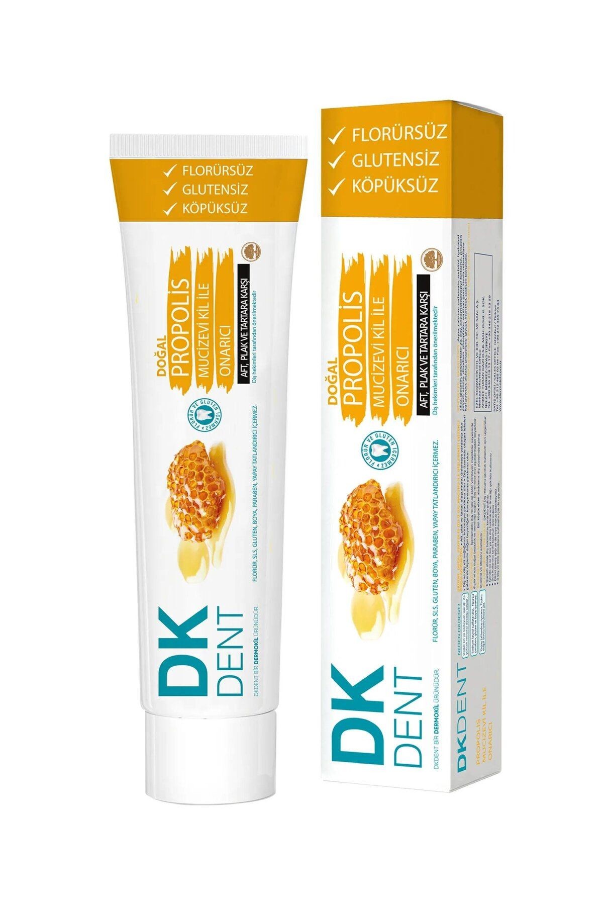 Dent Dk Propolis Florürsüz Diş Macunu 75 ml Diş Fırçası