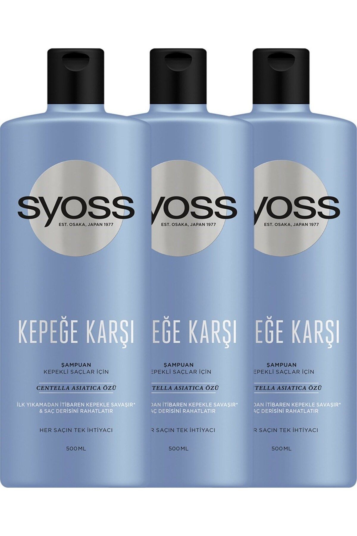 Kepeğe Karşı Etkili Şampuan 500 Ml X 3 Adet