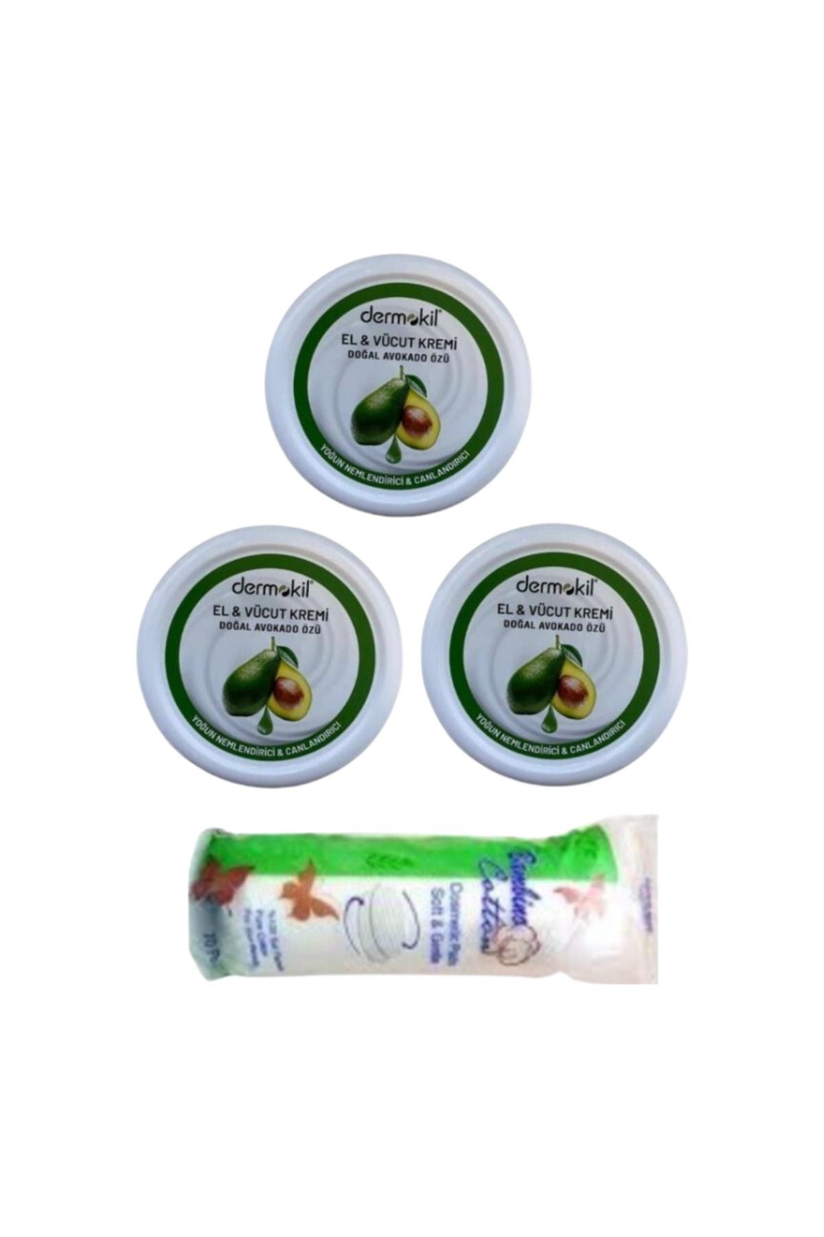 El Kremi Avokado 3x220 ml + Makyaj Pamuğu