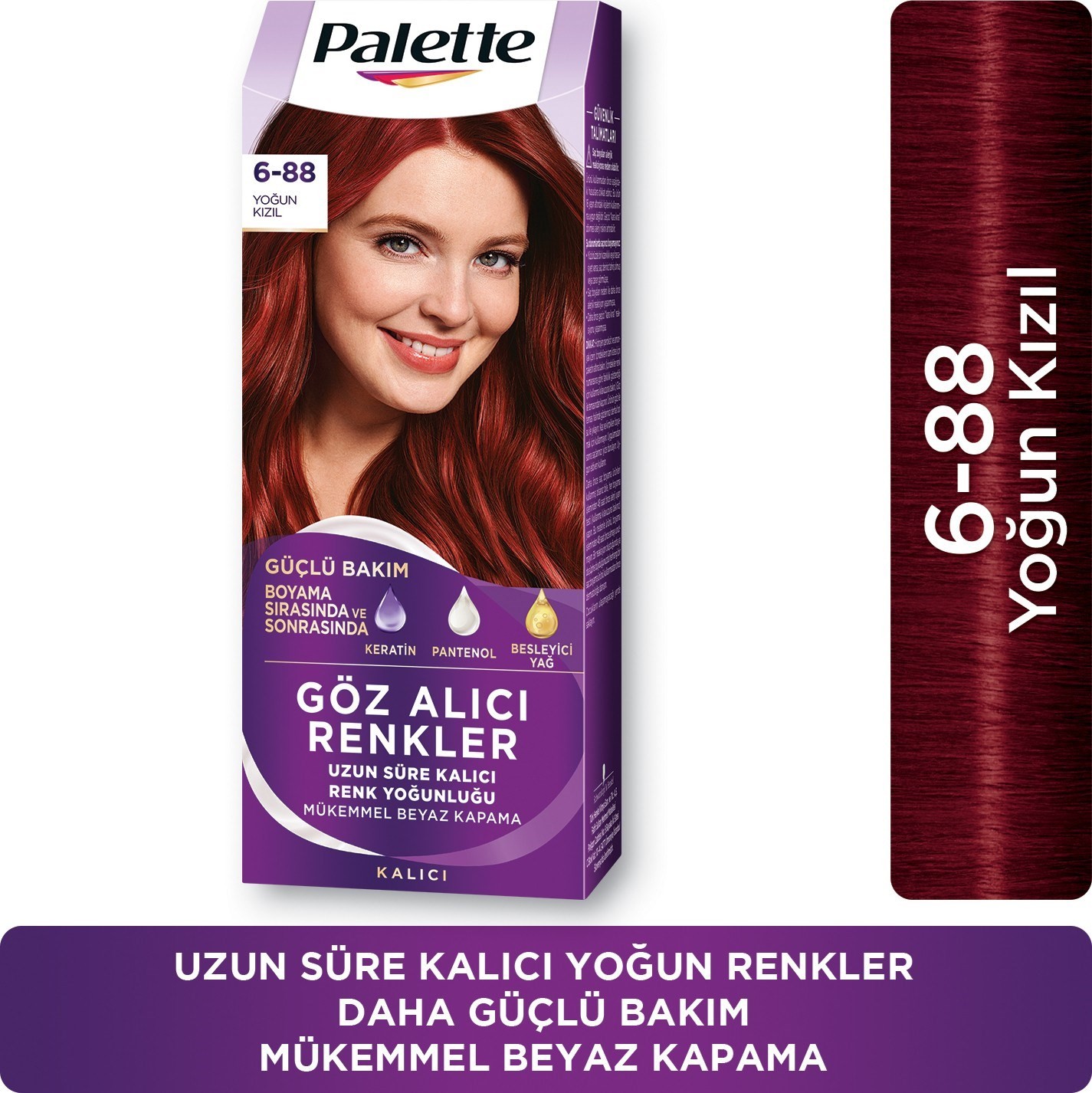 Palette Göz Alıcı Renkler Saç Boyası 6-88 Yoğun Kızıl