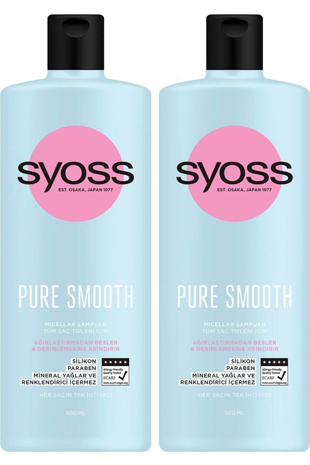 Pure Smooth Micellar Şampuan 500Ml X 2