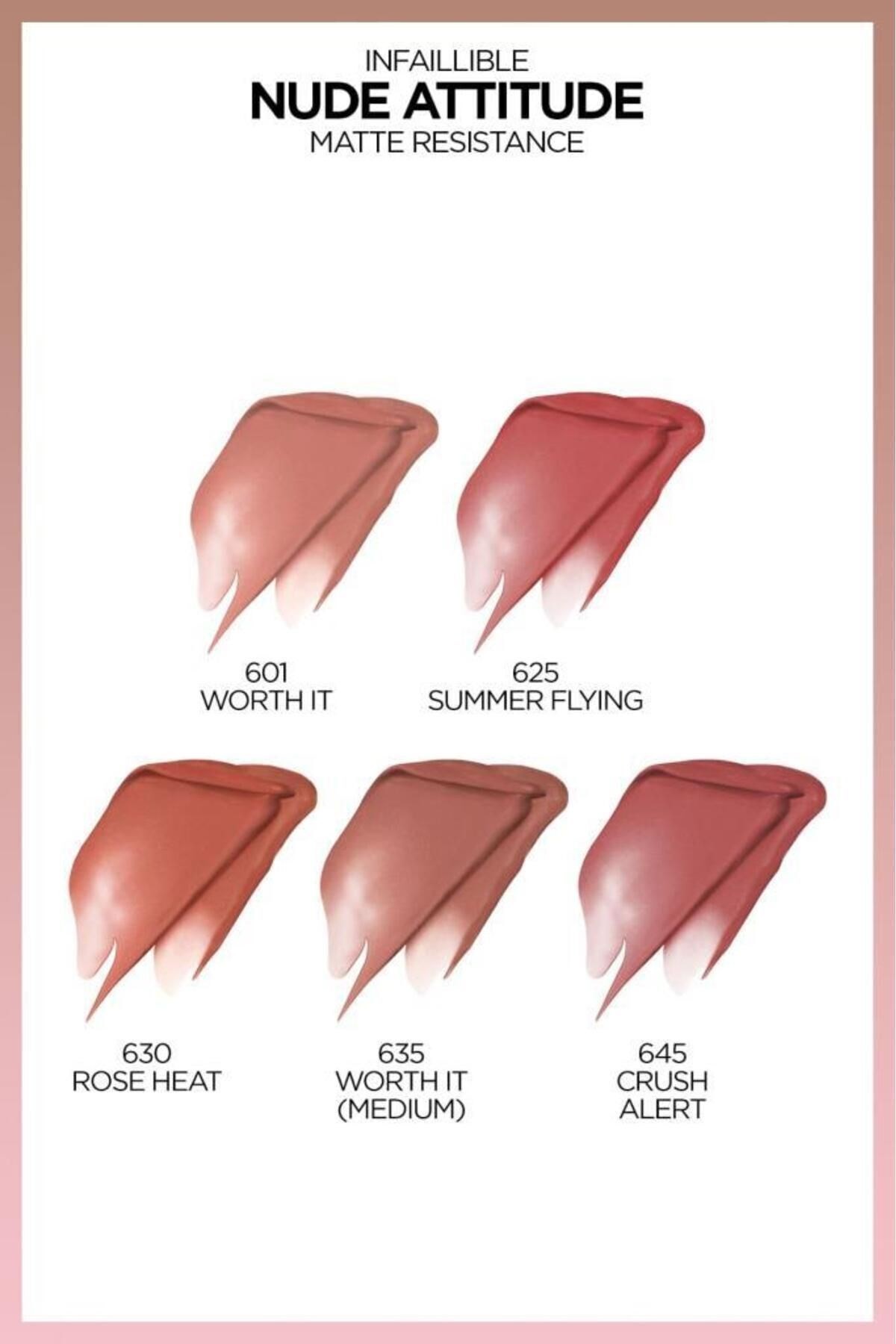 L'oreal Paris Infaillible Matte Resistance Likit Mat Ruj - 625 Summer Flying