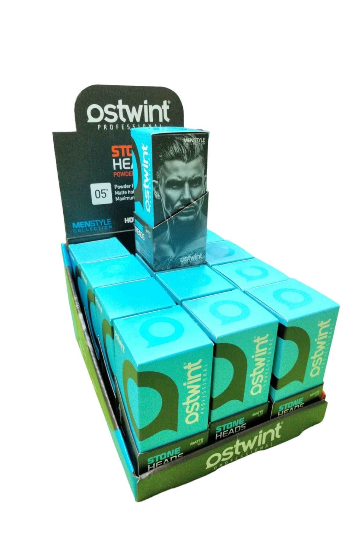 OSTWİNT TOZ WAX  12 Lİ STANDLI MAVİ