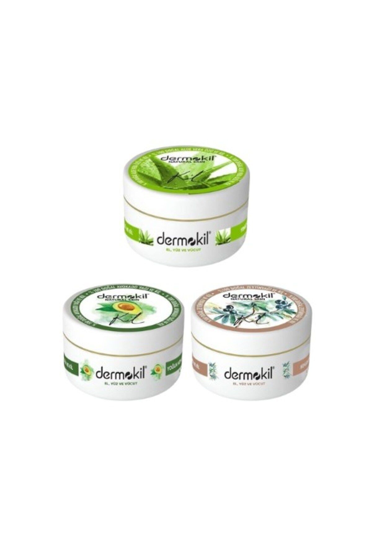 El Ve Yüz Kremi Aloevera Avokado Zeytinyağı 3 x 300 ML