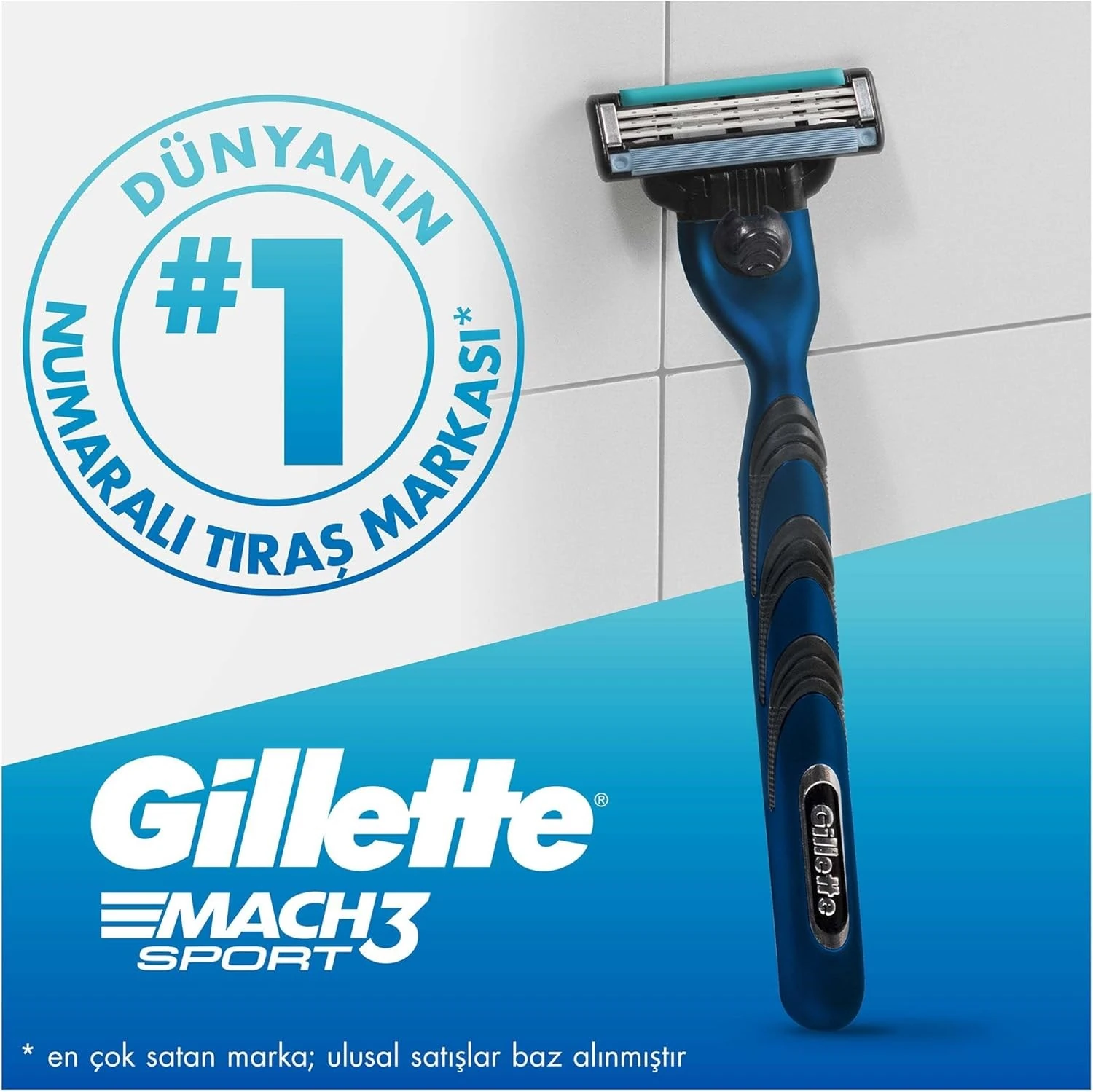 Gillette Mach 3 Start Tıraş Makinesi + 3 Yedek Bıçak Bluestar 7702018616541