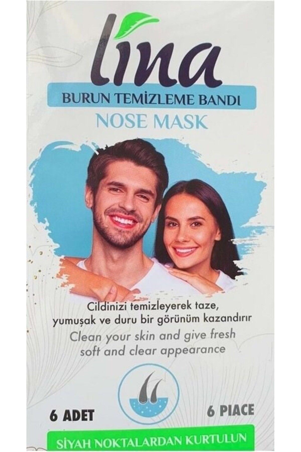 Siyah Nokta Temizleme Bandı 6 Lı-2 Adet