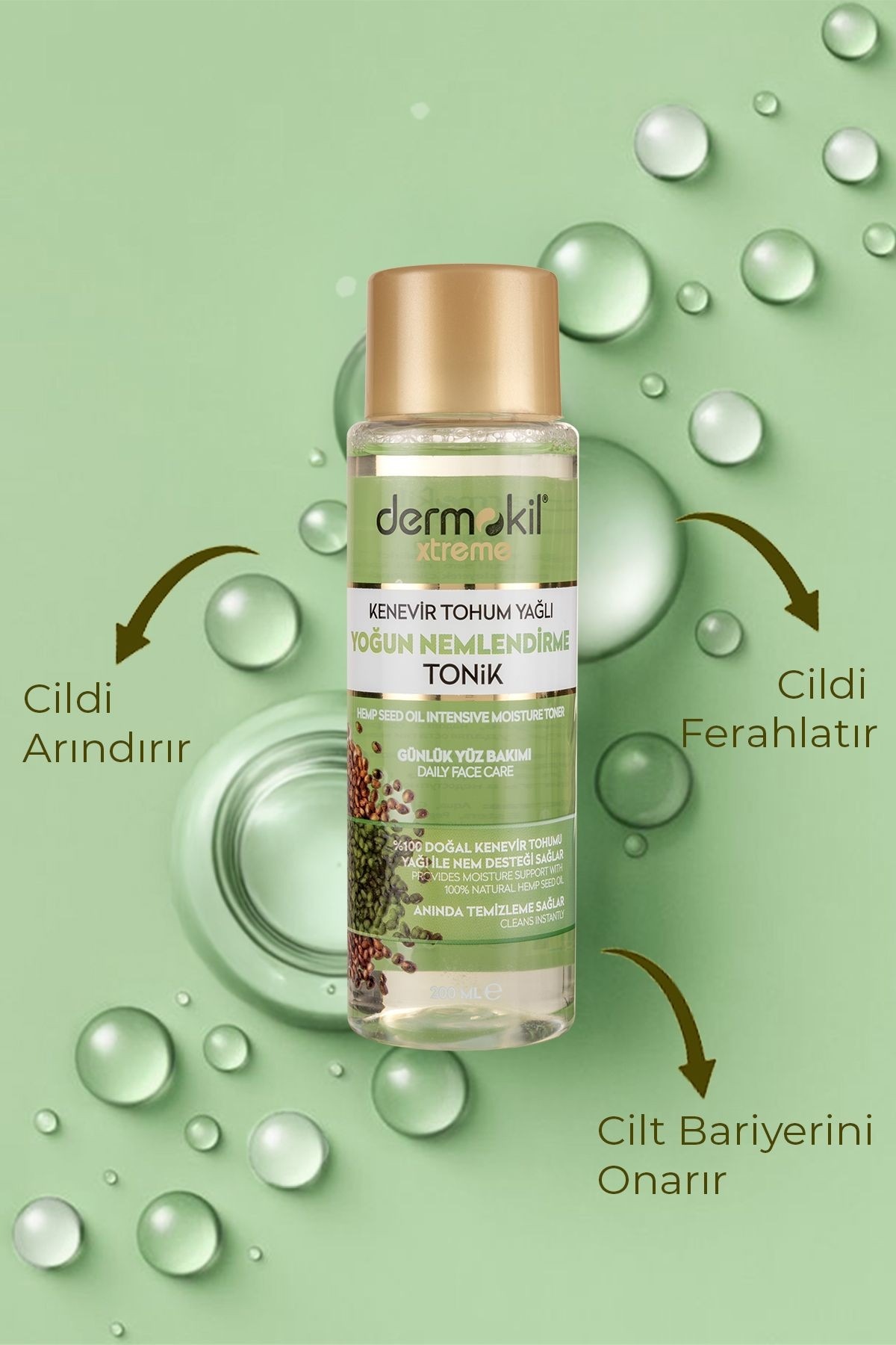 Kenevir Tohumu Yağlı Yoğun Nemlendirme Tonik 200 ml