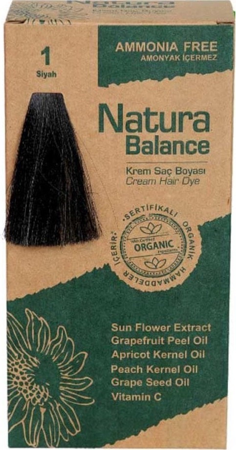 Natura Balance (Krem Saç Boyası) Siyah 1 60ML