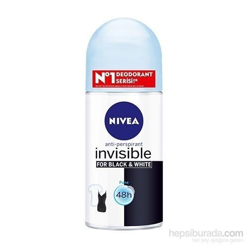 Nivea Bayan Roll-On Invisible Black White Pure 50 Ml