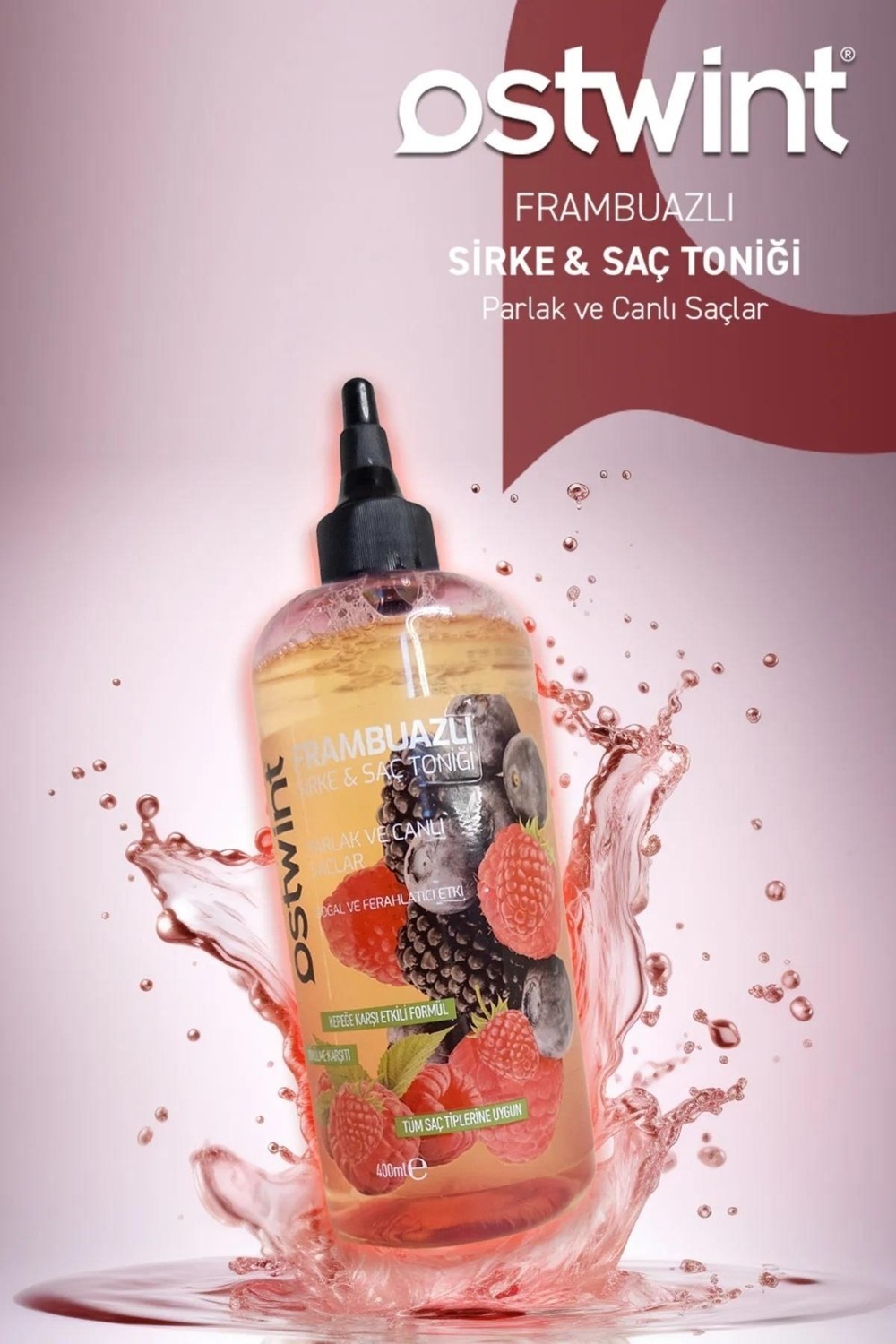 Ostwint Sirkeli Ve Frambuazlı Saç Toniği 400 Ml