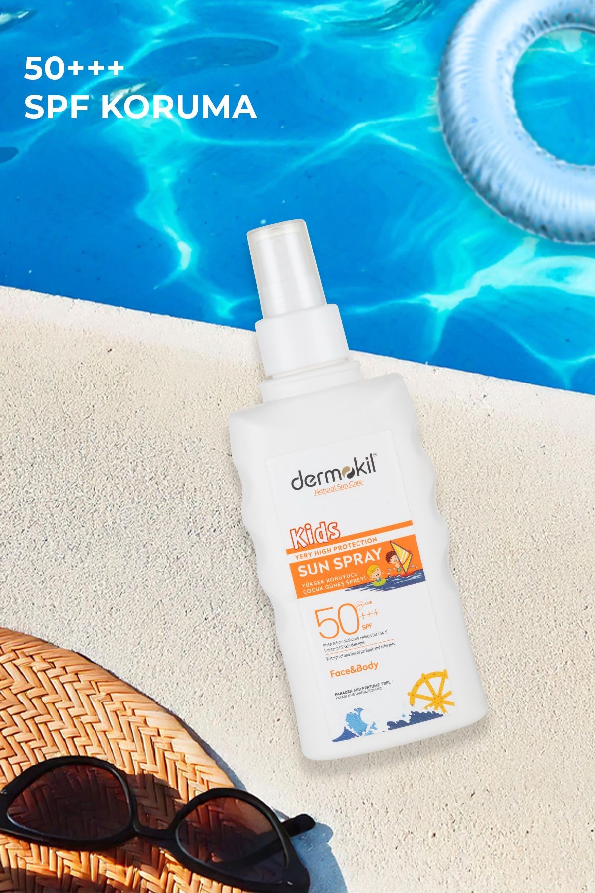 Çocuk Spf 50 Yüz Ve Vücut Güneş Spreyi 200 ml