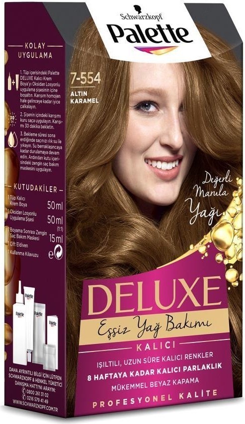  Palette Deluxe 7-554 Altın Karamel Saç Boyası