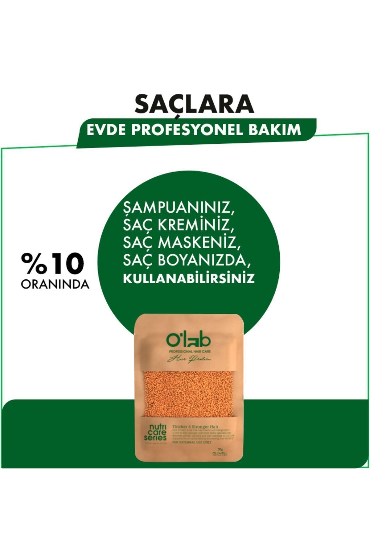 O'lab Hair Care New Protein / Saç Bakım Proteini, Saç Vitamini