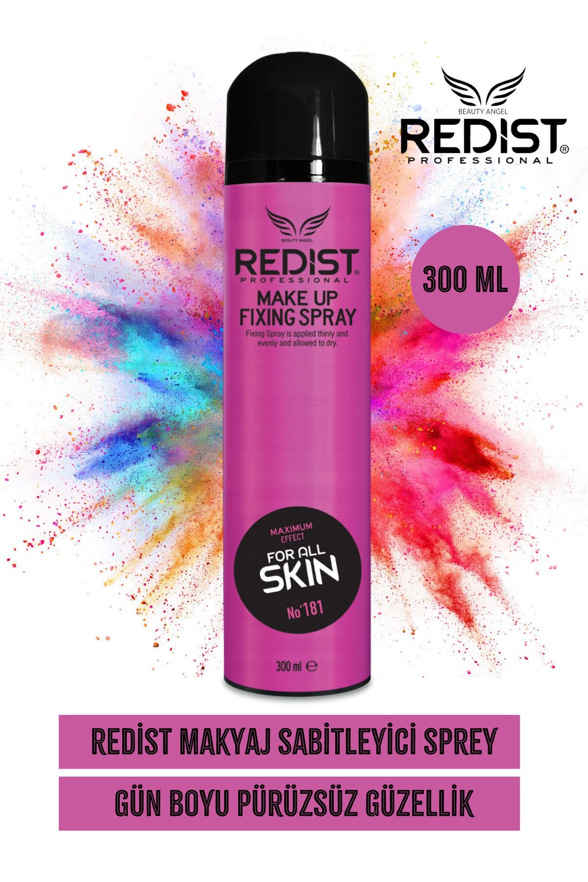 Redist Makyaj Sabitleyici Sprey – Gün Boyu Kalıcı Ve Taze Görünüm Için 300 ml Vegan