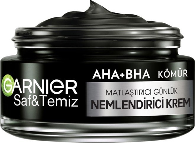 Garnier Aha Bha Kömür 3'Ü 1 Arada Matlaştırıcı Günlük Nemlendirici Krem 50ml