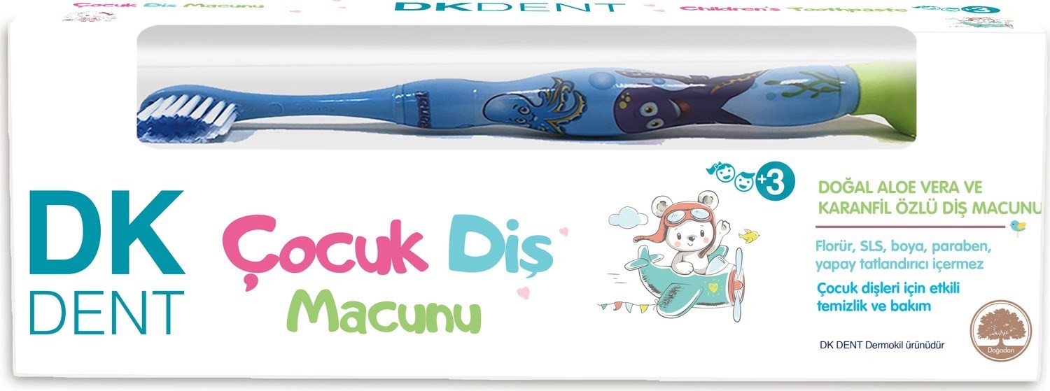 Dermokil DK Dent Çocuk Diş Macunu + Fırçalı 50 ml