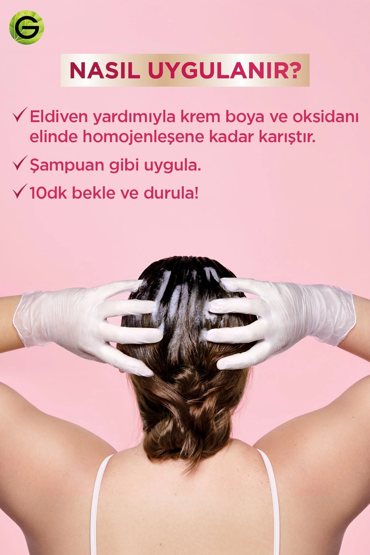Garnier Color Shampoo Retouch Şampuan Kolaylığında Dip Boyası, Siyah 2.0