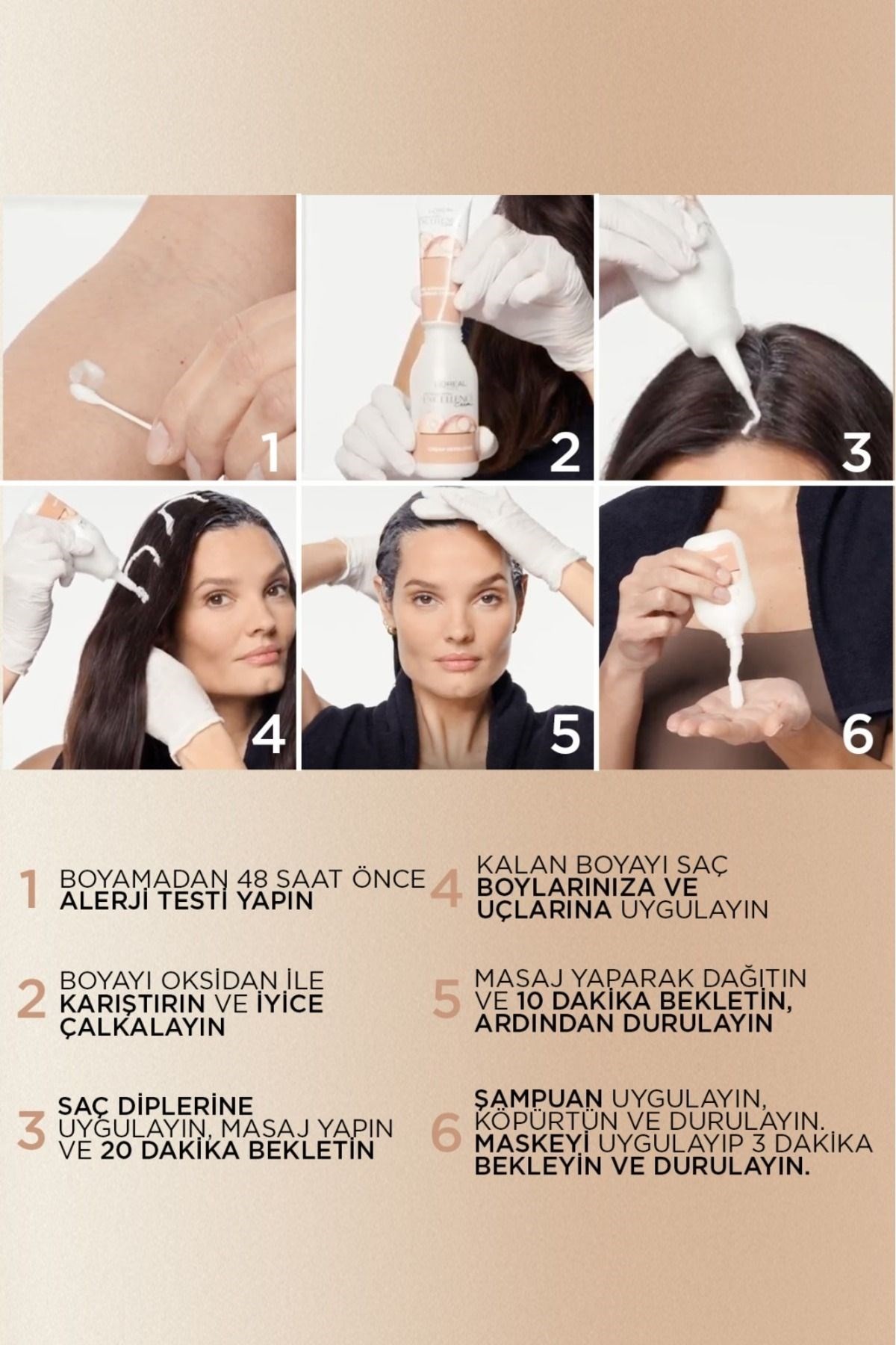 L'Oreal Paris Excellence Creme Amonyaksız 4UR Nude Koyu Kızıl Saç Boyası