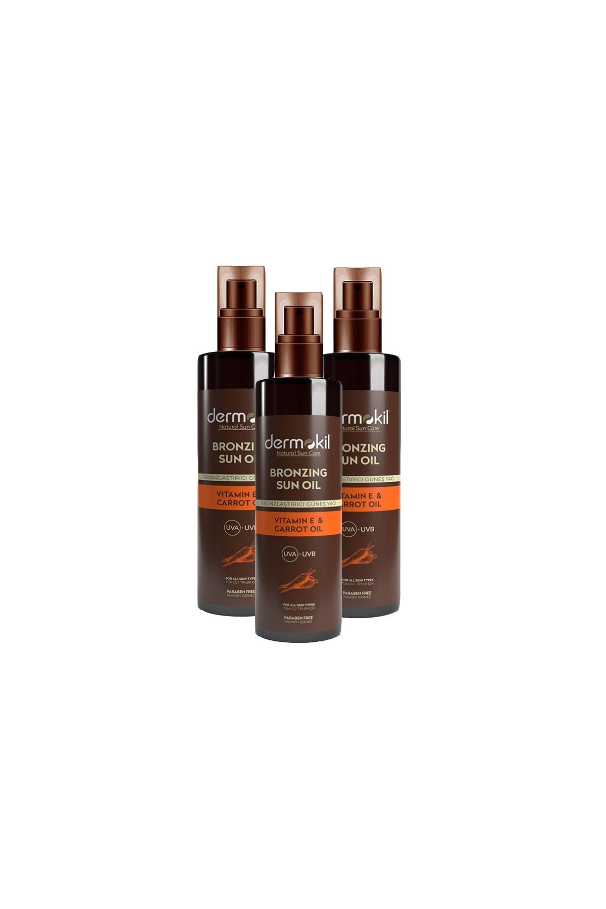 Bronzlaştırıcı Güneş Yağı 200 ml x 3 Adet