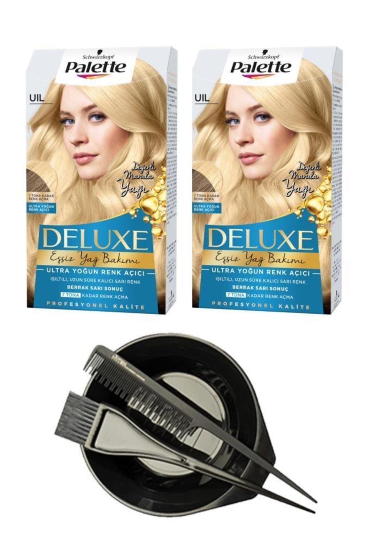 Deluxe Uıl Ultra Yoğun Renk Açıcı X 2+ Saç Boyama Seti 38388243697543