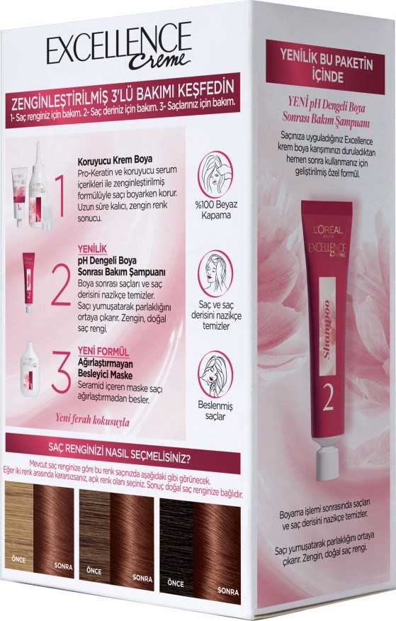 L'oréal Paris Excellence Creme Saç Boyası 5.5 Kızıl Kestane