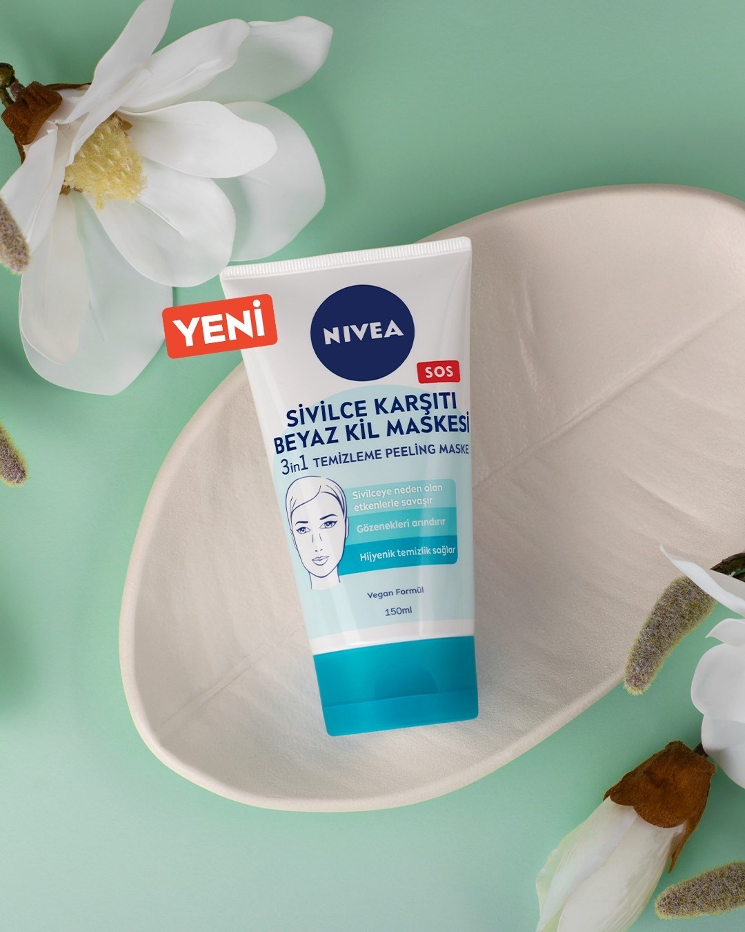 Nivea Beyaz Kil Maskesi 150 ml