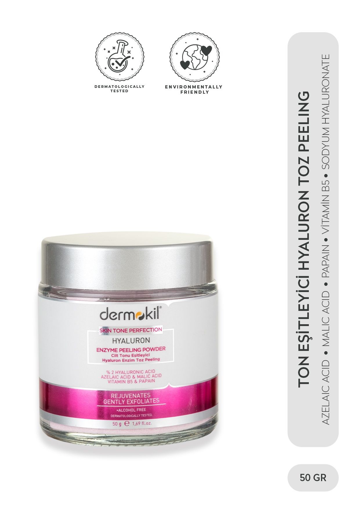 Cilt Tonu Eşitleyici Hyaluron Enzim Toz Peeling 50 gr