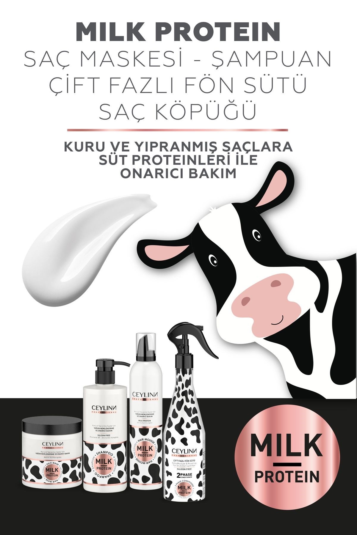Ceylinn Milk Protein Saç Maskesi 500 ml