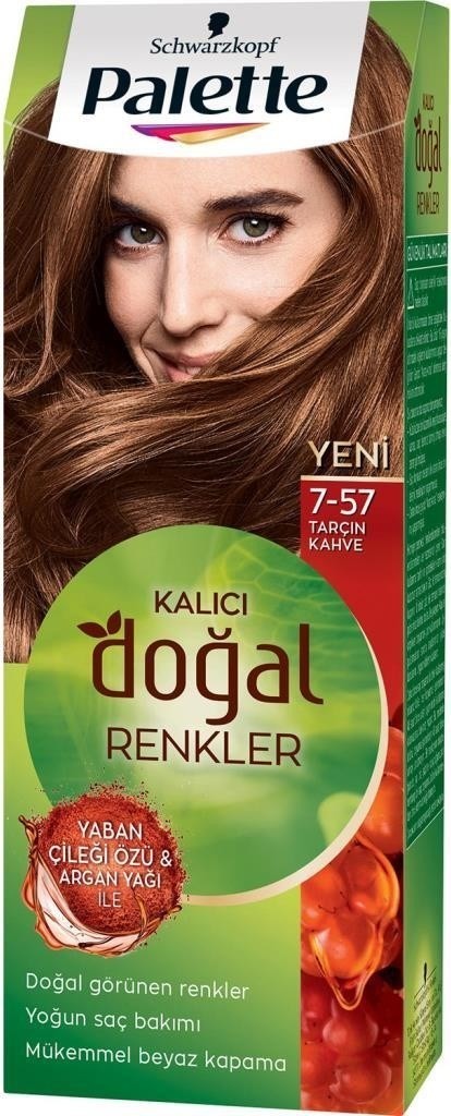 Palette Kalıcı Doğal Renkler 7-57 Tarçın Kahve Saç Boyası