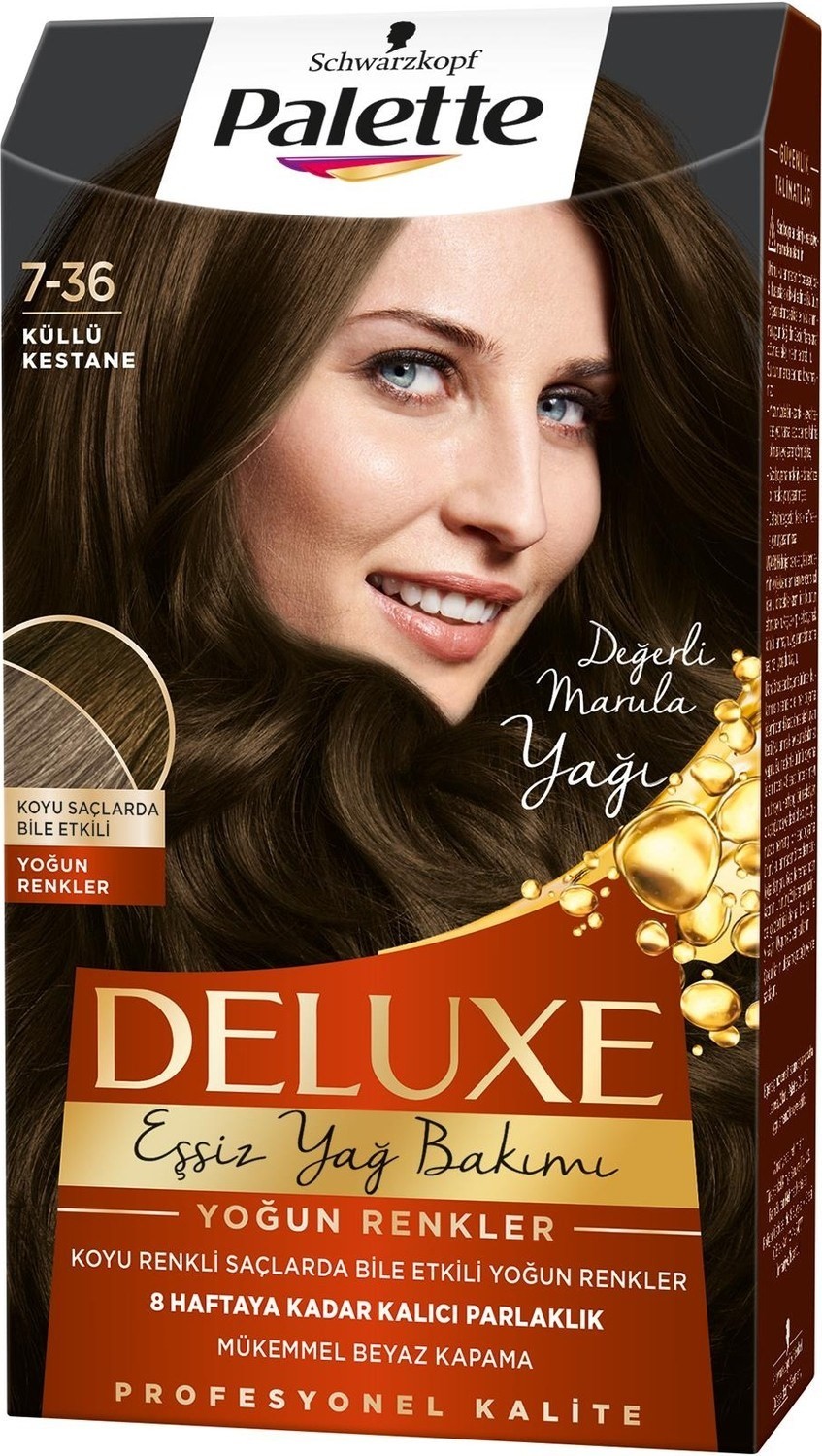 Palette Deluxe Yoğun Renkler 7-36 Küllü Kestane Saç Boyası