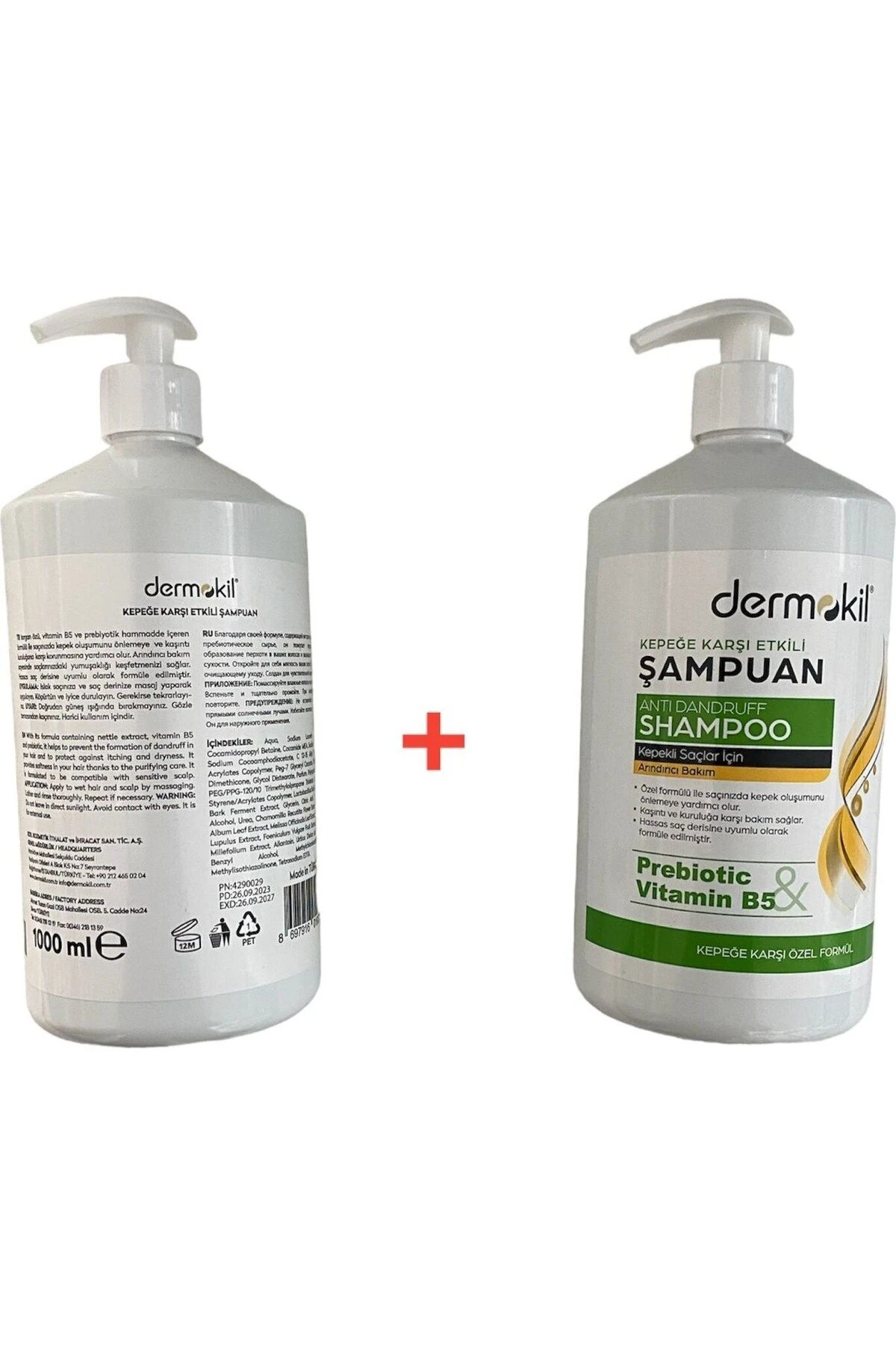 Prebiotic Vitamin B5 Şampuan Seti Sette 2 Adet 1000 ML Şampuan Mevcuttur