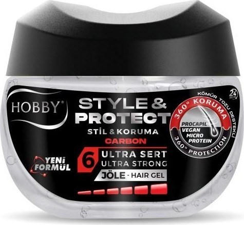 Hobby Saç Jölesi Style Protect Carbon Ultra Sert Tutuş 400 ml