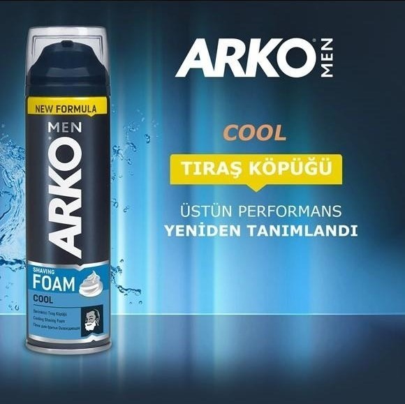 Arko Men Cool Tıraş Köpüğü 200 ml  2 Adet