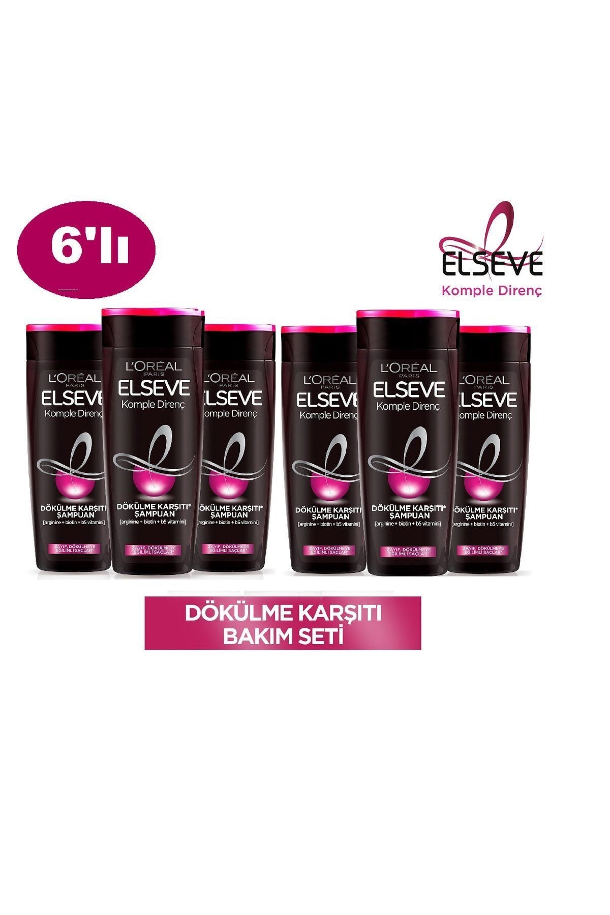 Şampuan 390 ml Dökülme Karşıtı Komple Direnç X6 Adet