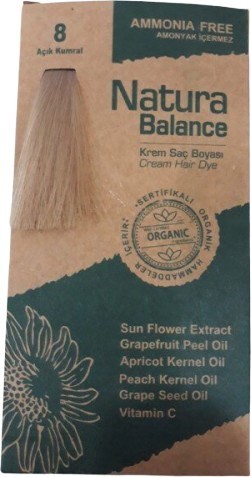 Natura Balance (Krem Saç Boyası) Açık Kumral 8 60ML