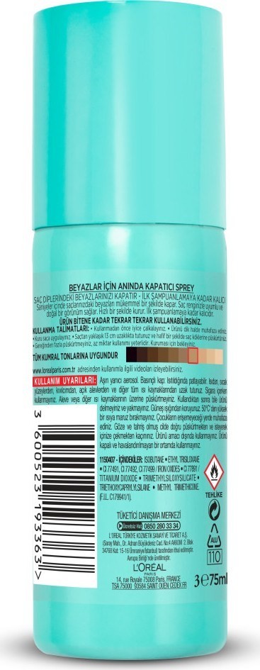 L'Oréal Paris Magic Retouch Beyaz Dipleri Kapatıcı Sprey - Kumral