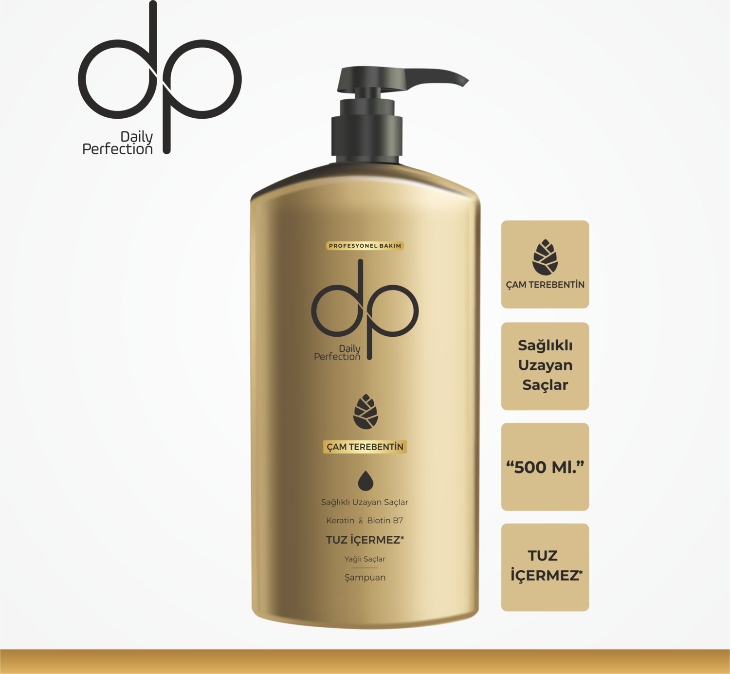 Dp Daily Perfection Çam Terebentin Tuzsuz Şampuan 500 ml