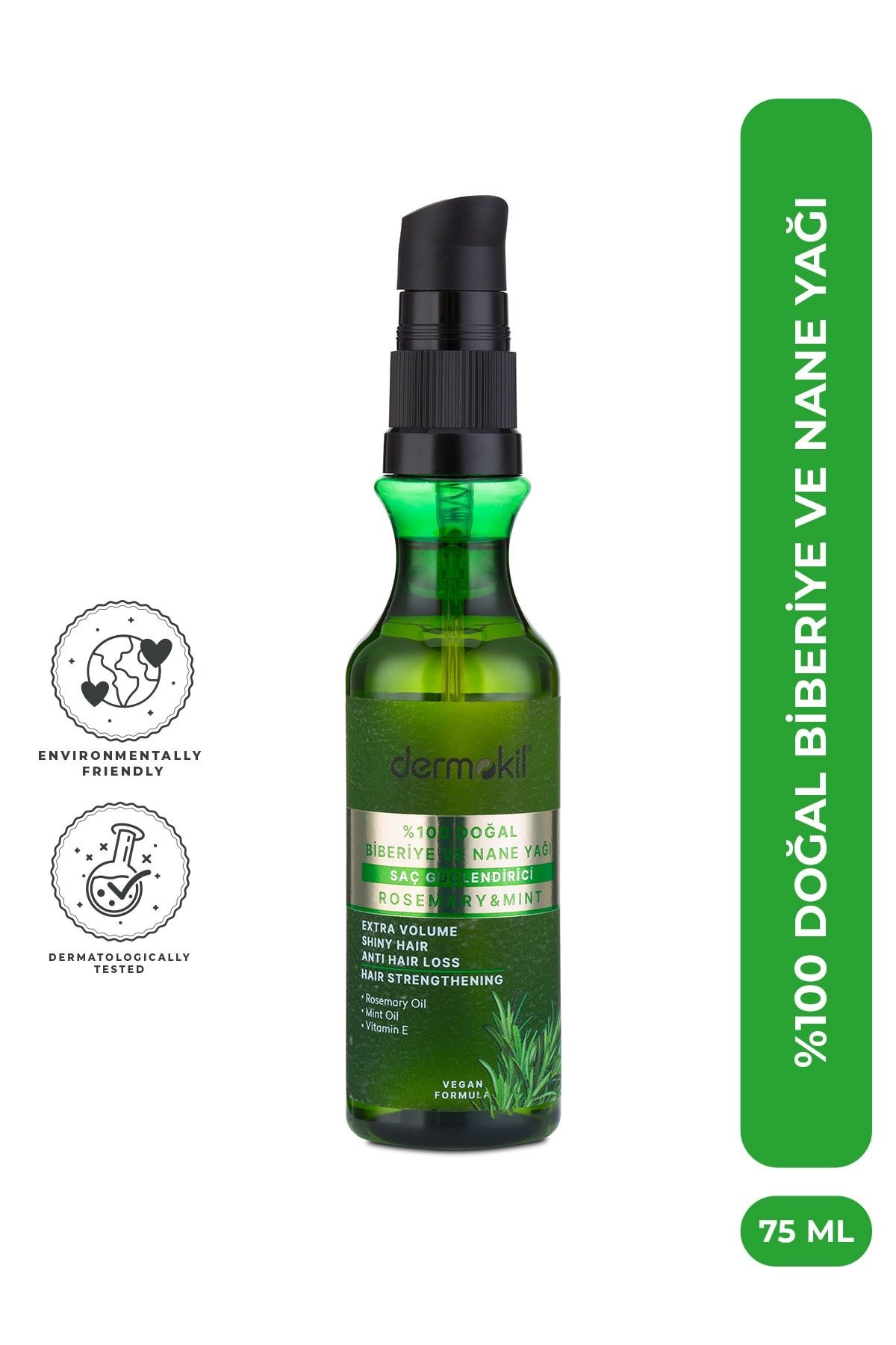 Dermokil %100 Doğal Biberiye ve Nane Yağı 75 ml