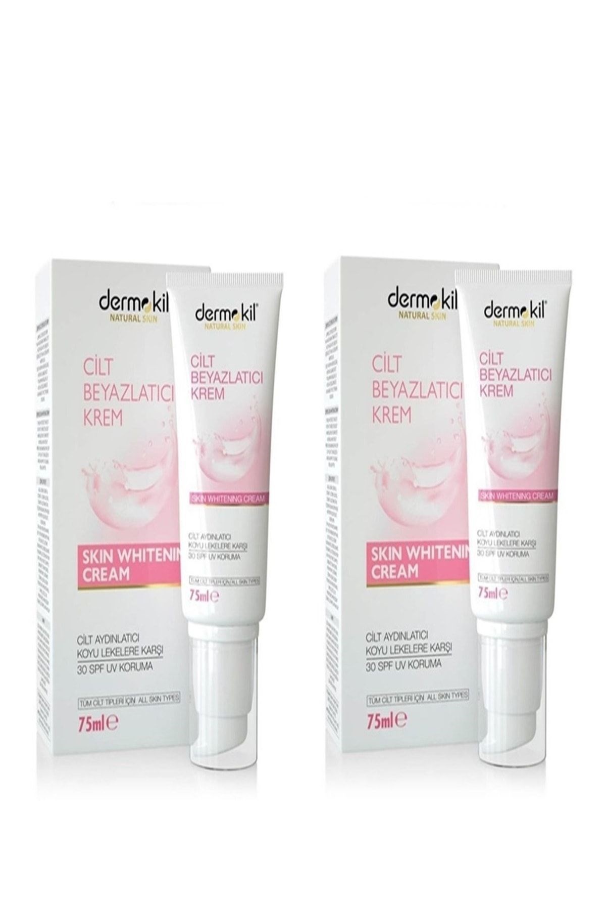 Dermokil Natural Cilt Beyazlatıcı Krem 75 Ml X 2 Adet