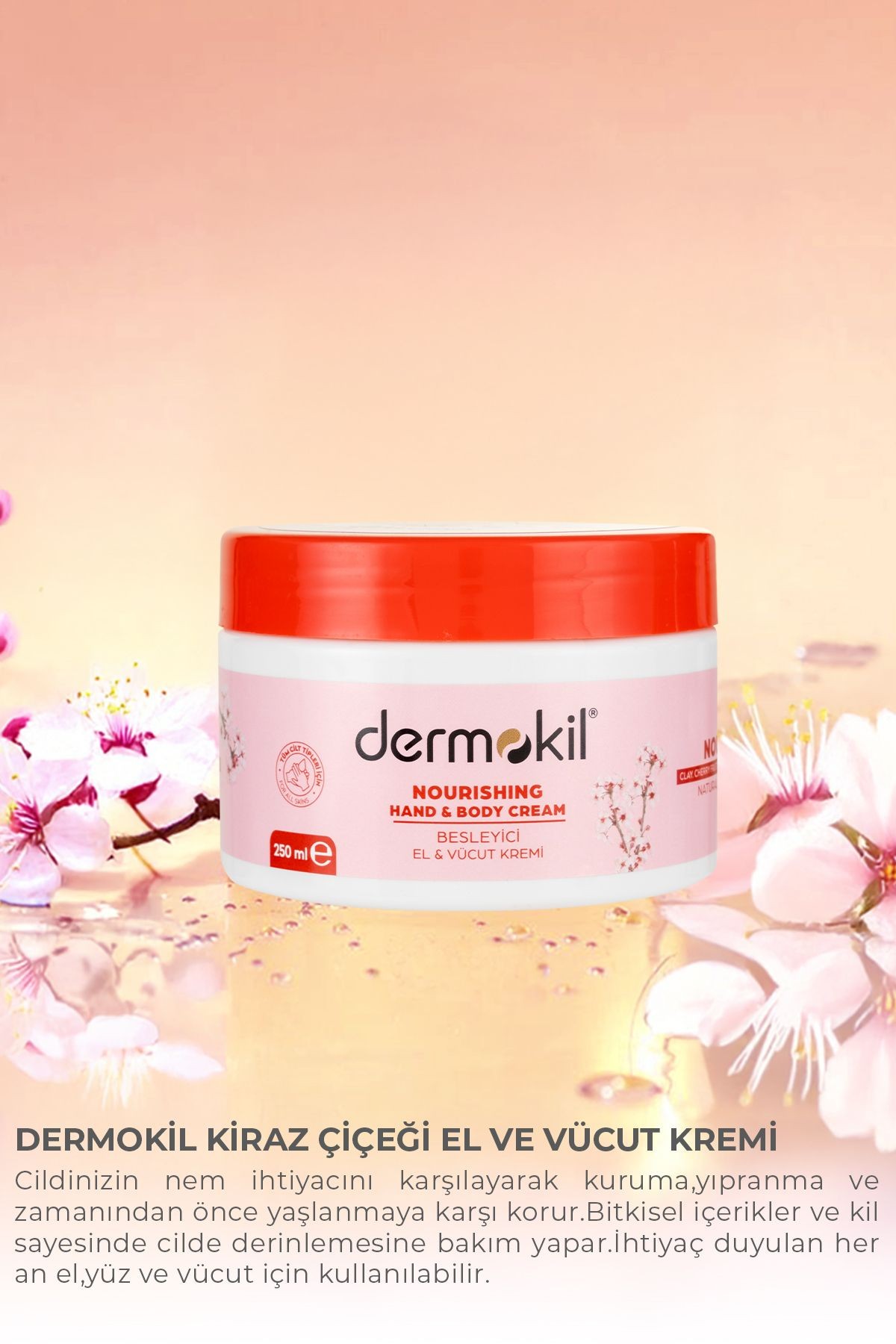 Kiraz Çiçeği El Ve Vücut Kremi 250 Ml