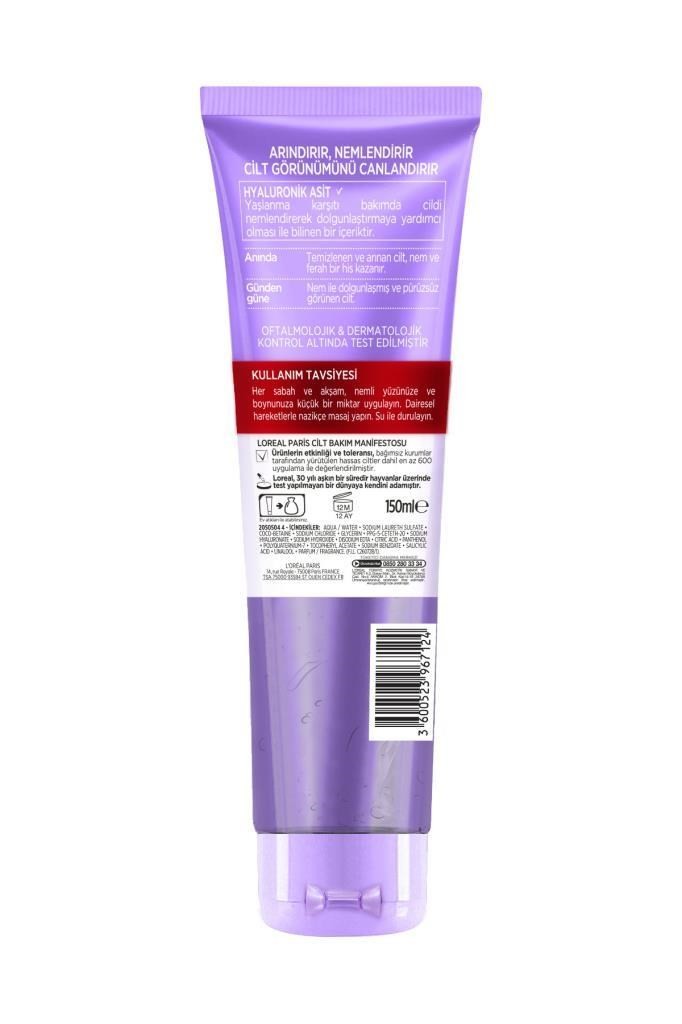 L'Oréal Paris Revitalift Filler Dolgunlaştırıcı Hyaluronik Asit Temizleme Jeli 150 ML