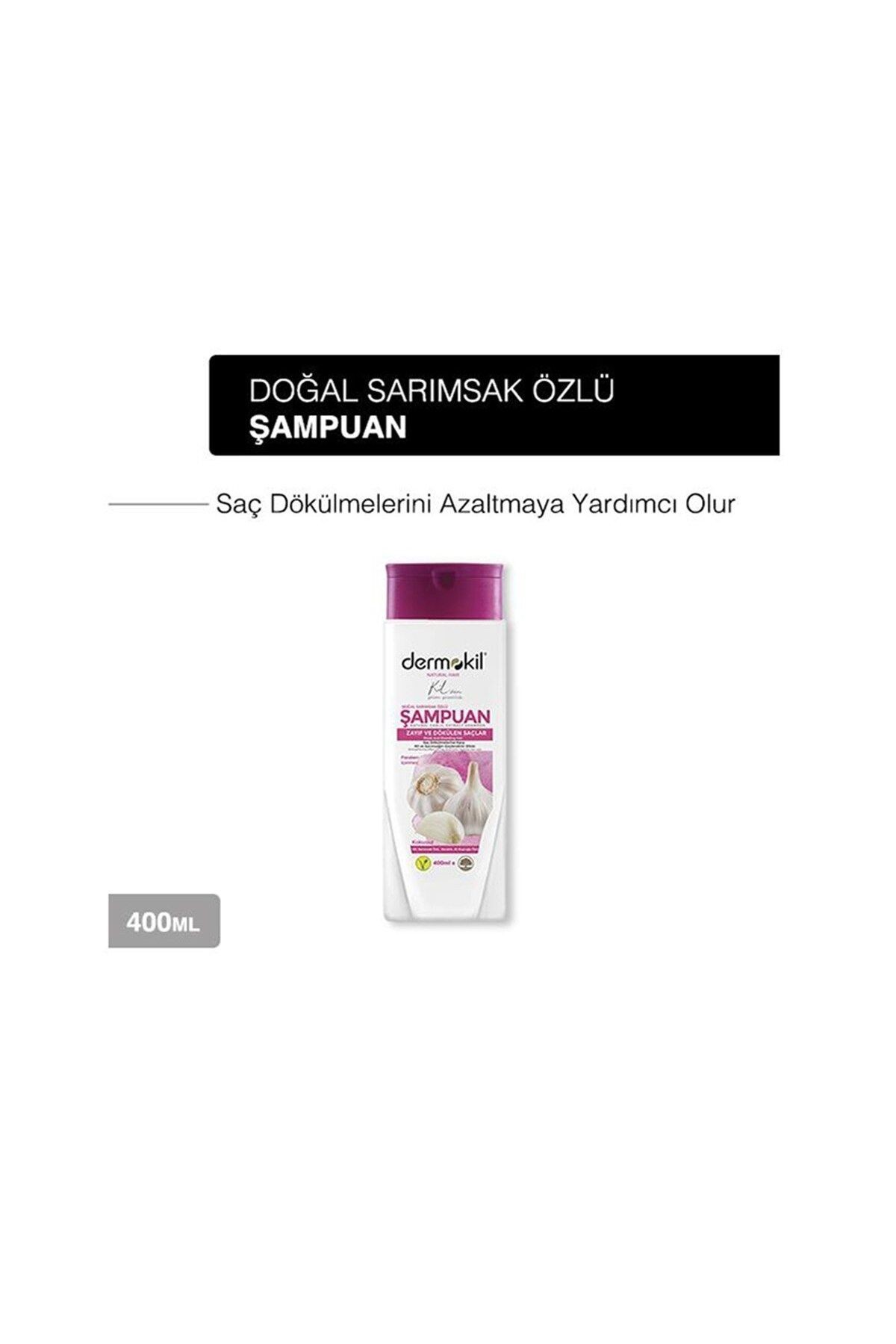 Vegan Sarımsak Özlü Bitkisel Şampuan 400 ml x 3 Adet