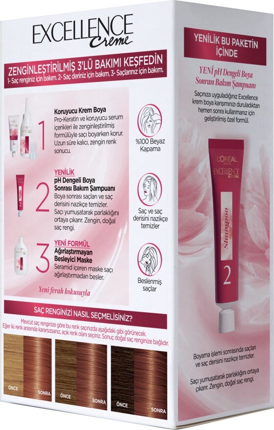 L'oréal Paris Excellence Creme Saç Boyası 6.45 Bakır Kahve