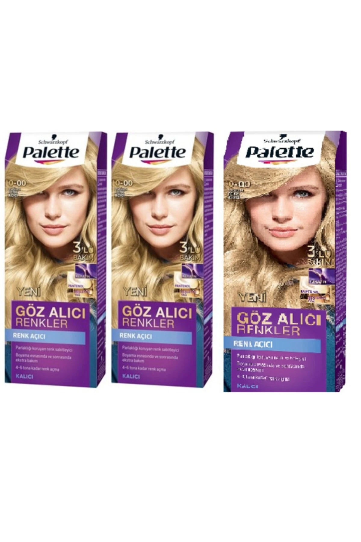Palette Göz Alıcı Renkler 0-00 Yoğun Renk Açıcı Xx 3 Paket